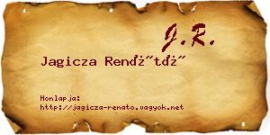 Jagicza Renátó névjegykártya
