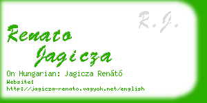 renato jagicza business card