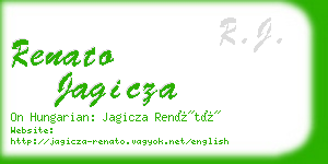 renato jagicza business card